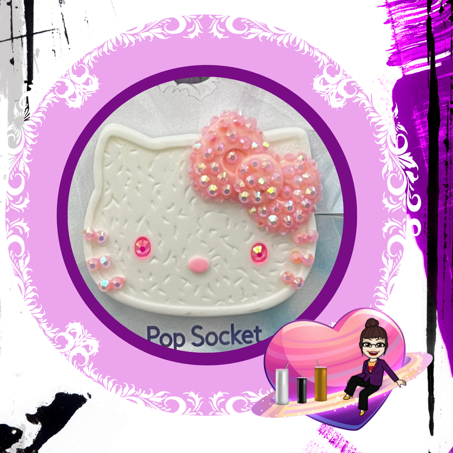 Kitty (White and Pink)