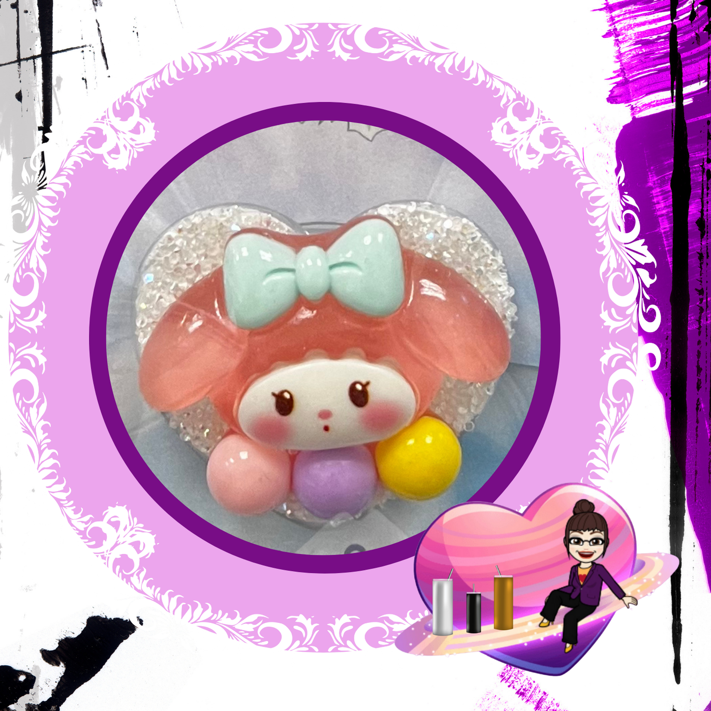 Rabbit BFF (Teal Bow)