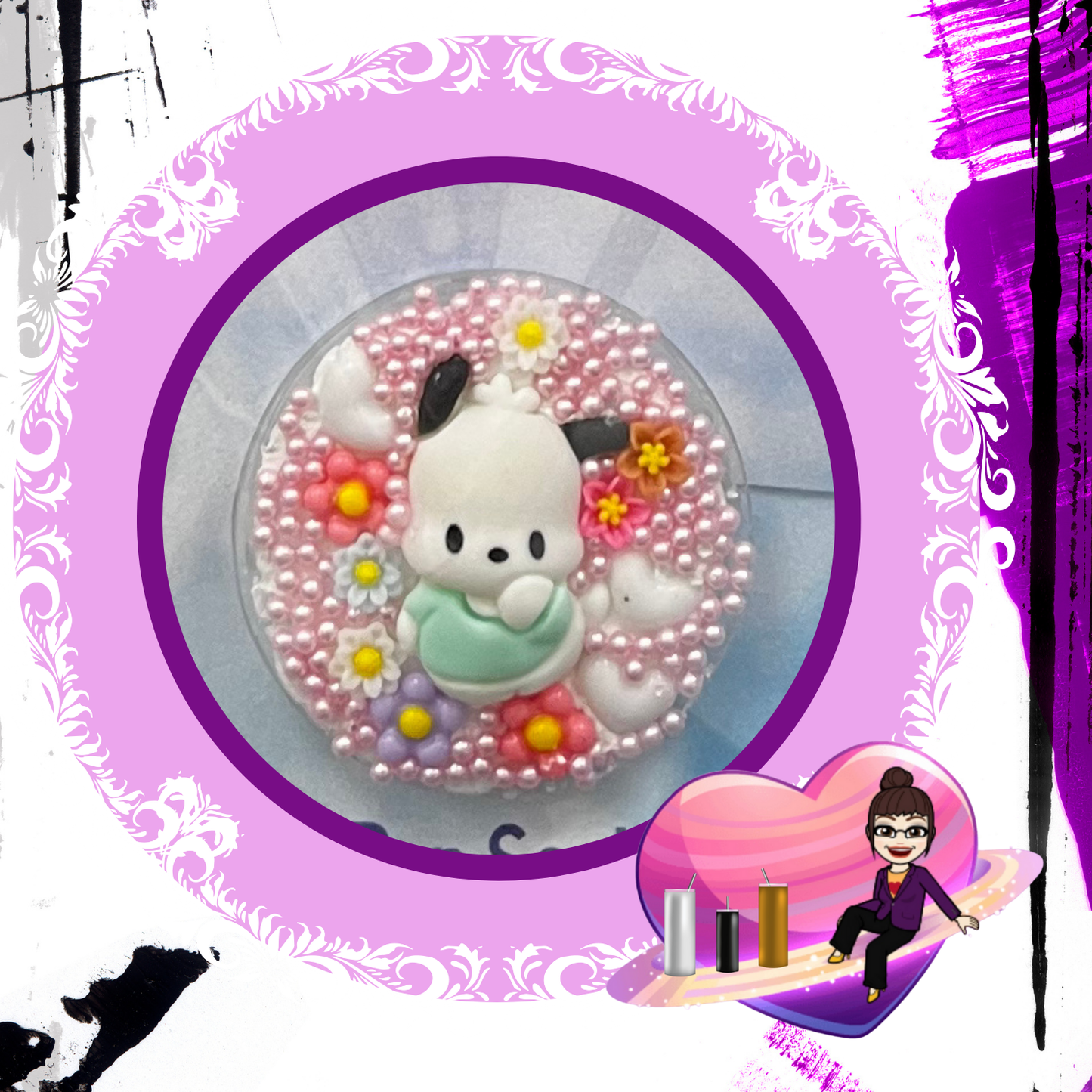 White Dog (Pink Pearl)