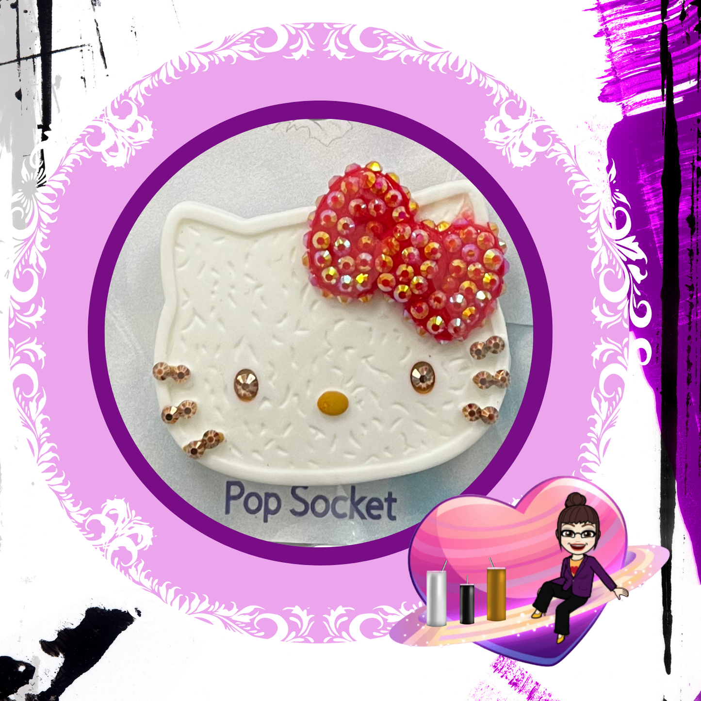 Kitty (White and Red)