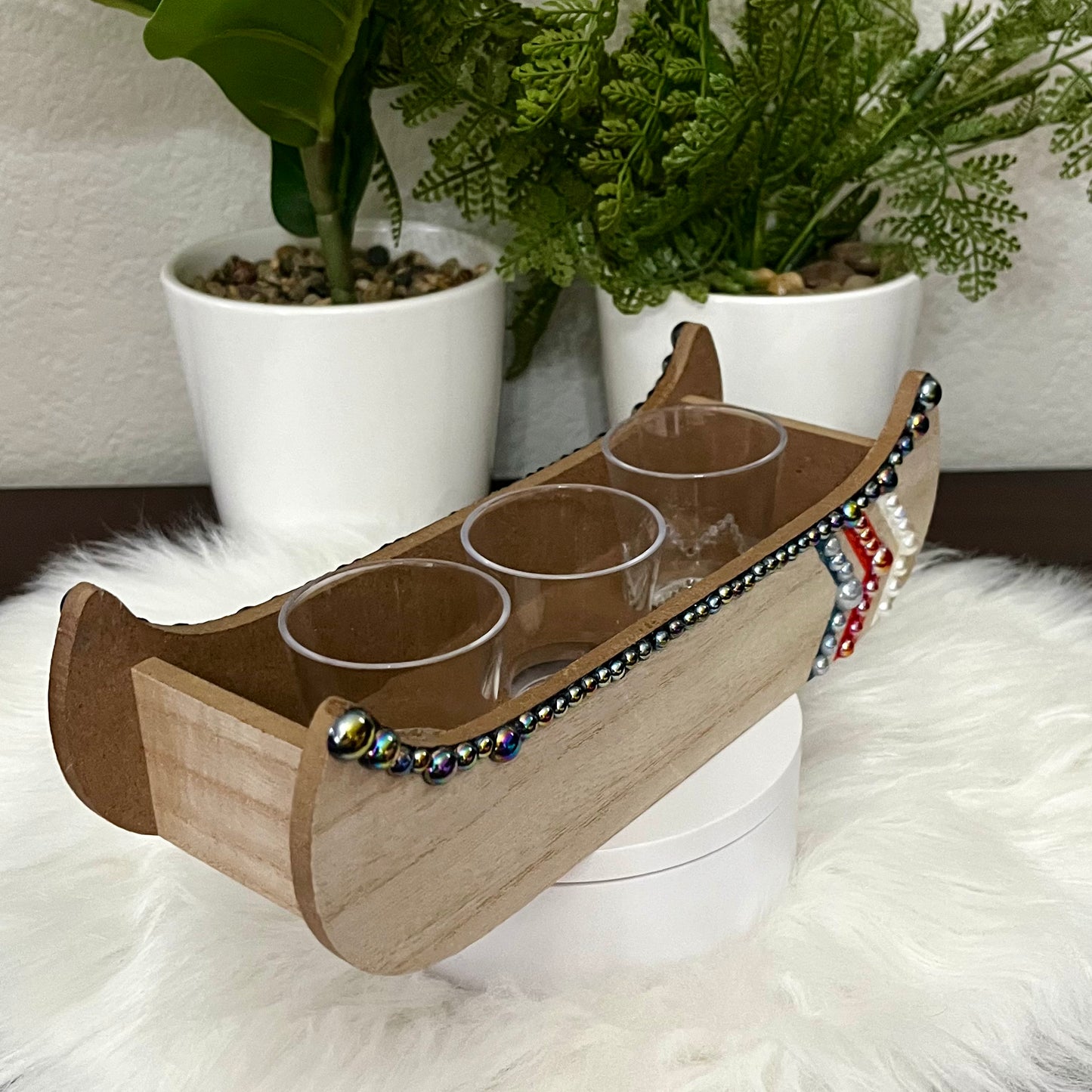 Canoe Shot Glass Holder