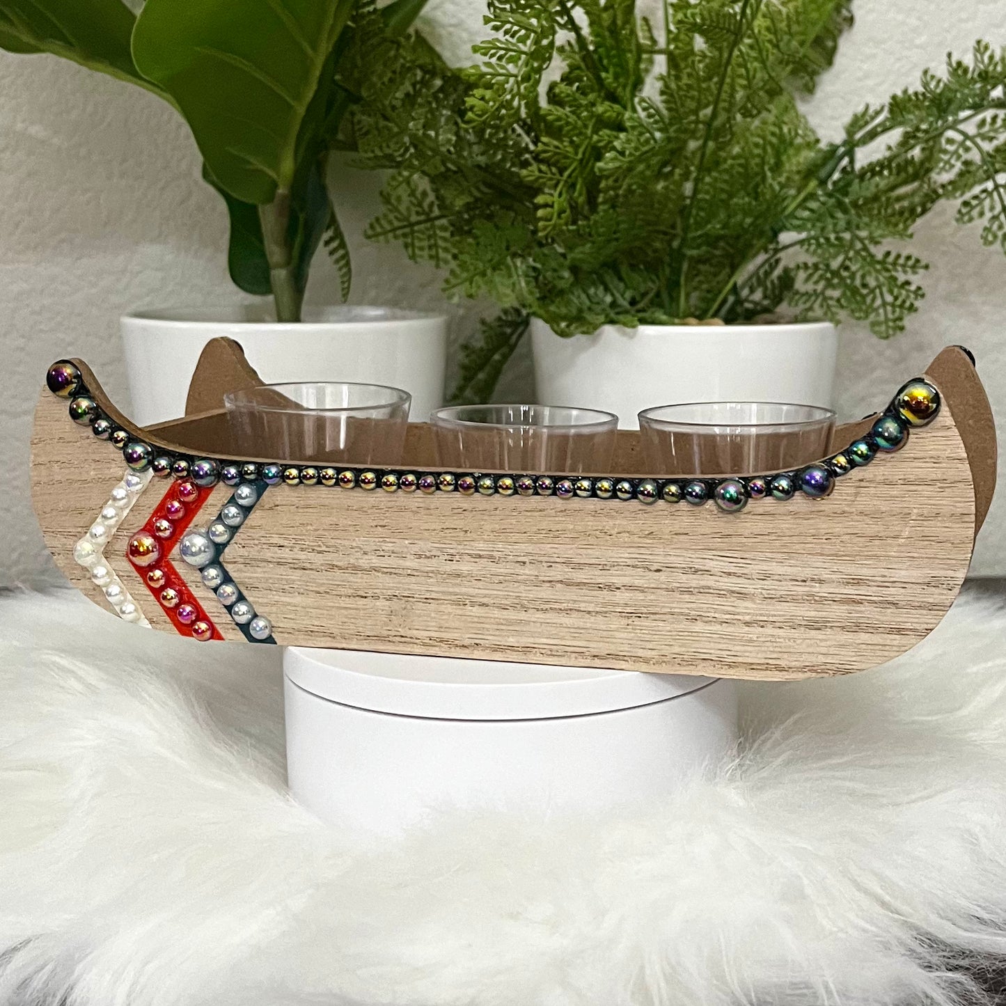 Canoe Shot Glass Holder