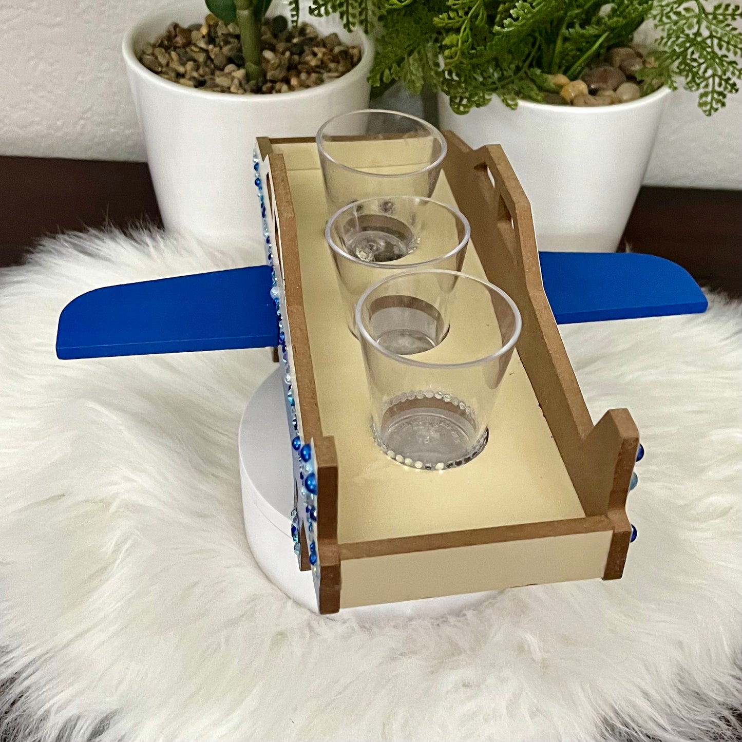 Airplane Shot Glass Holder