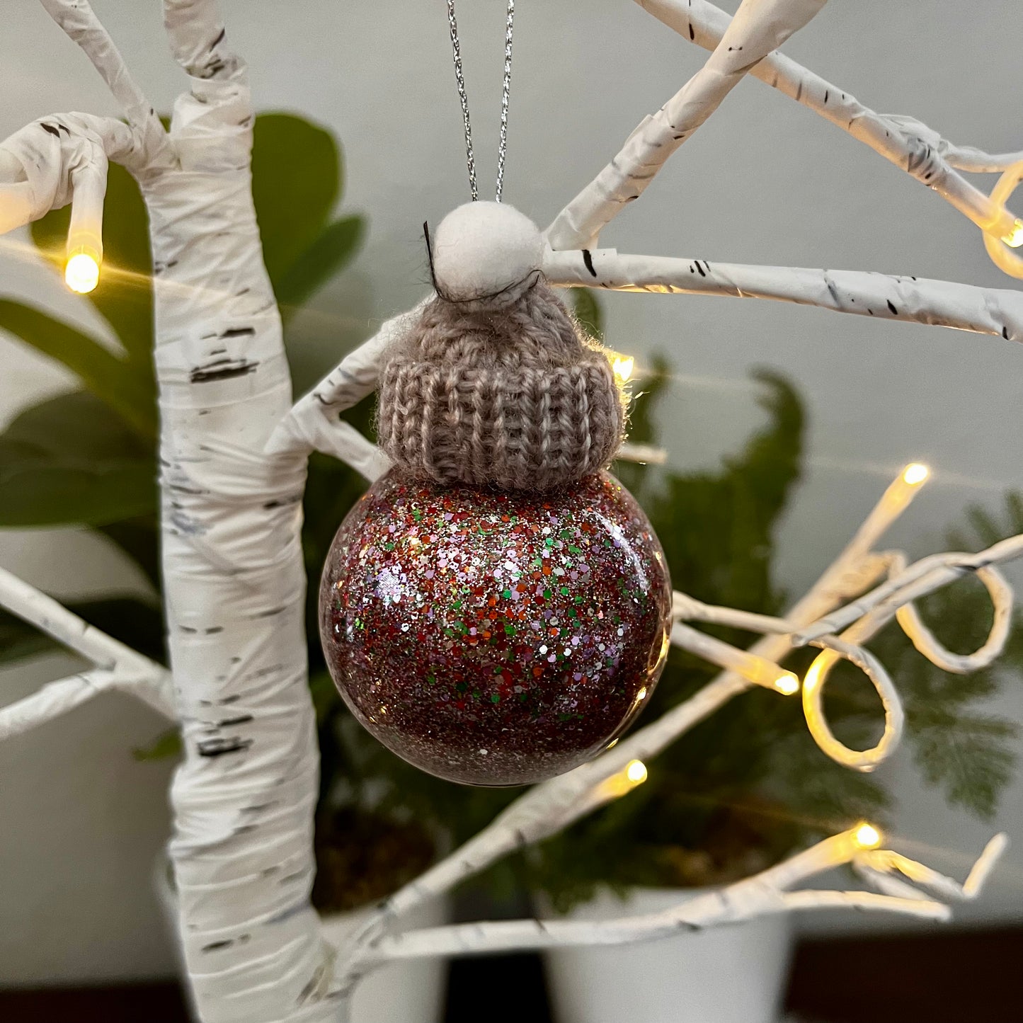 Stocking Cap Glass Ornament