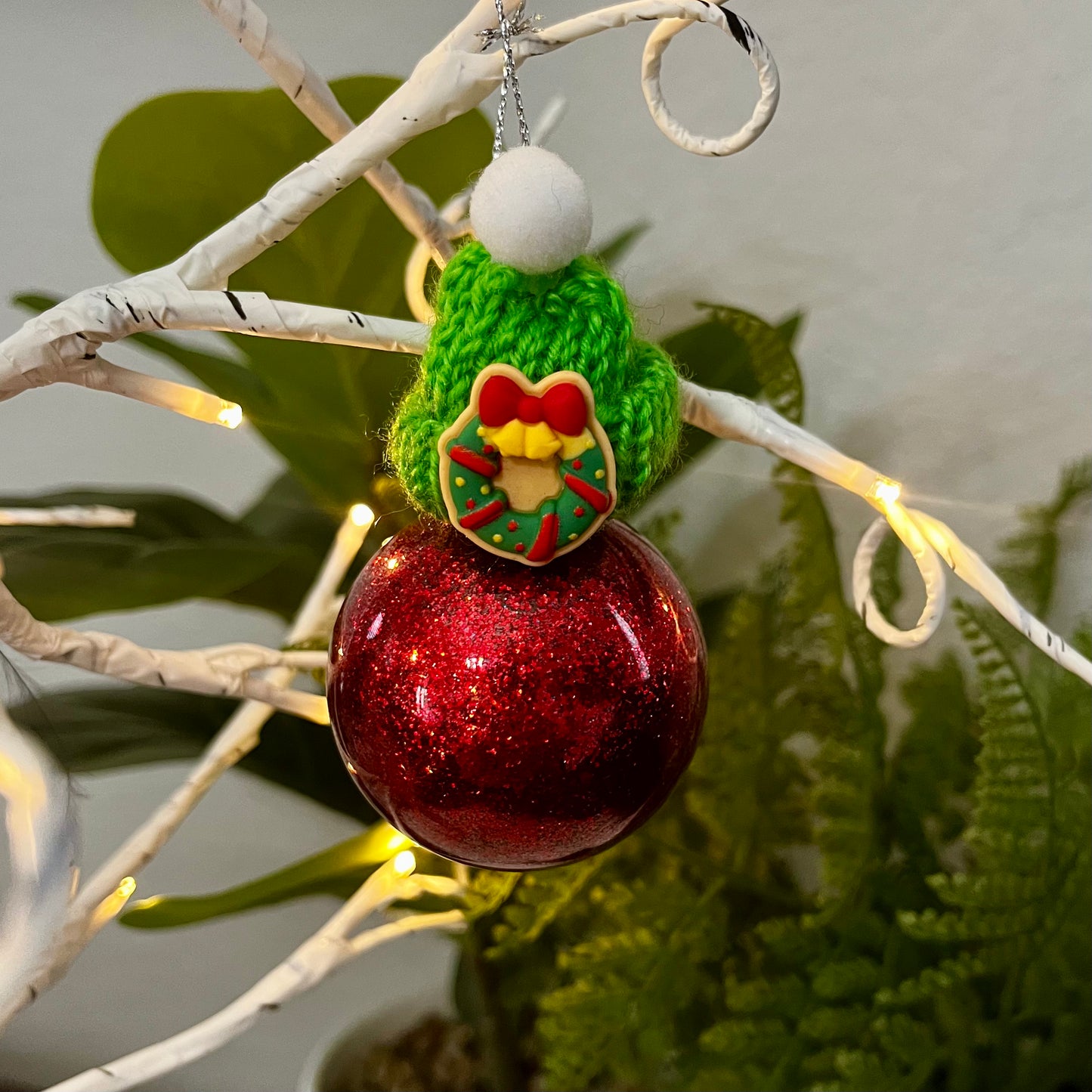 Wreath Glass Ornament