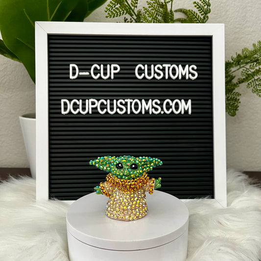 Green Alien Rhinestoned