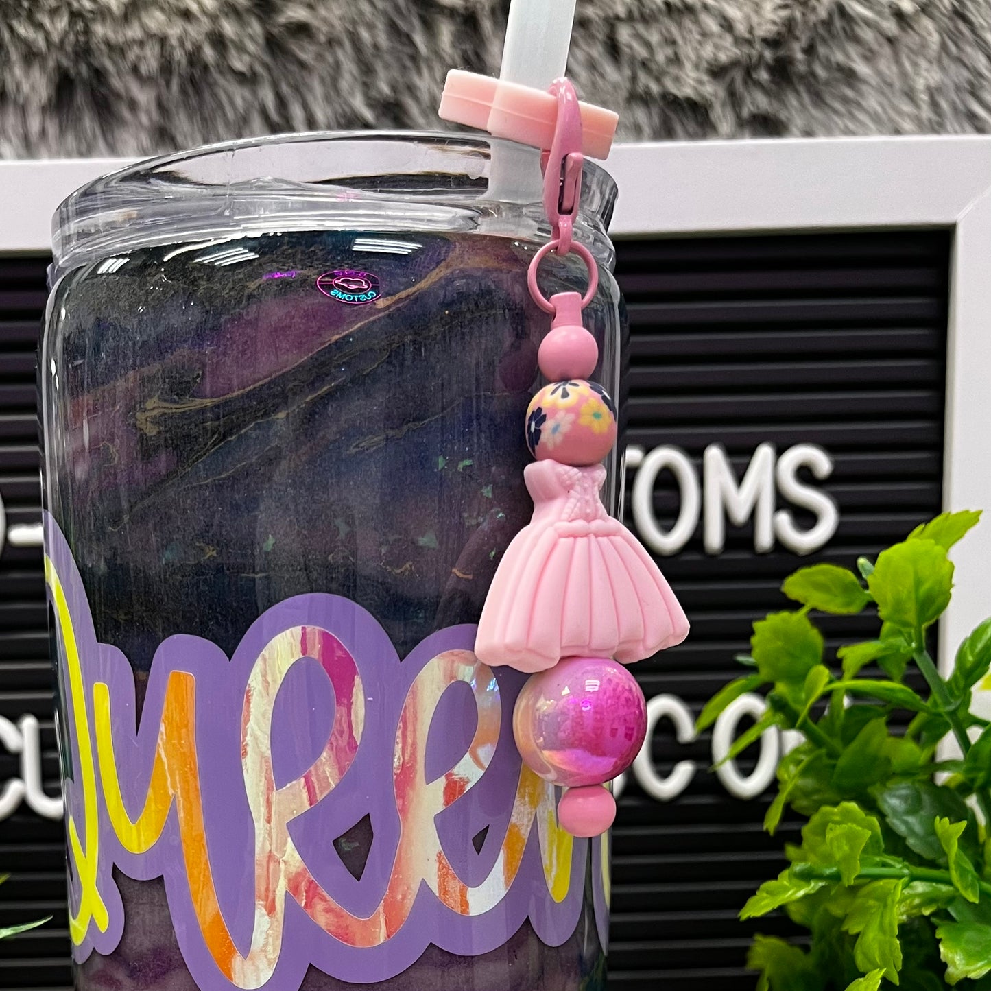 Pink Princess Dress Charm