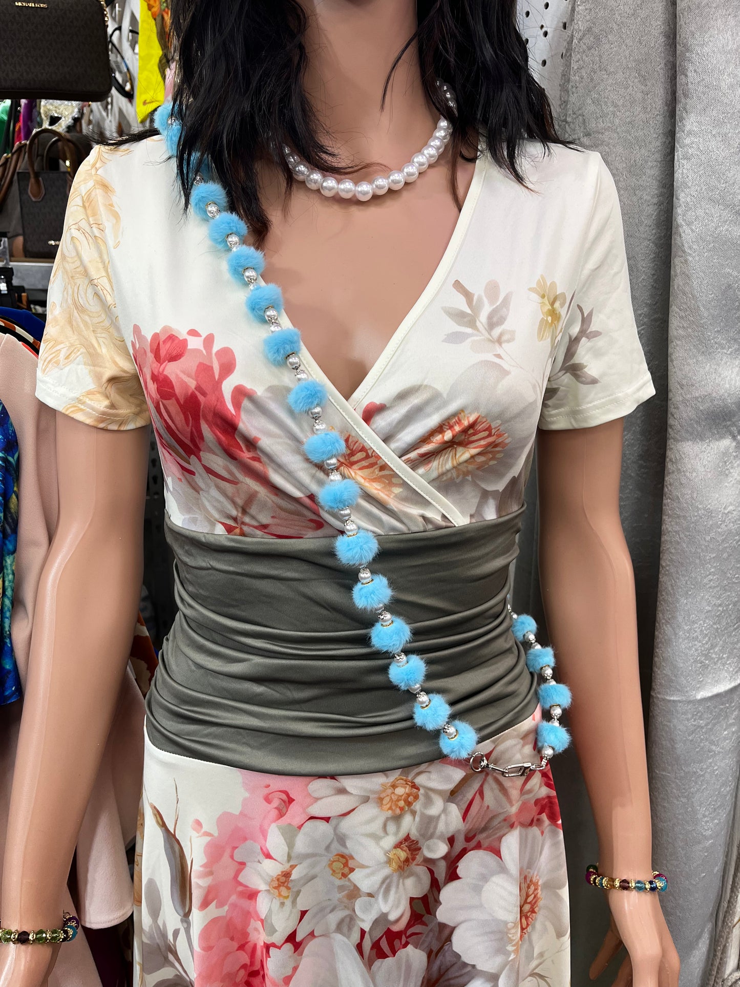 Blue Fuzzy Body Cross Over