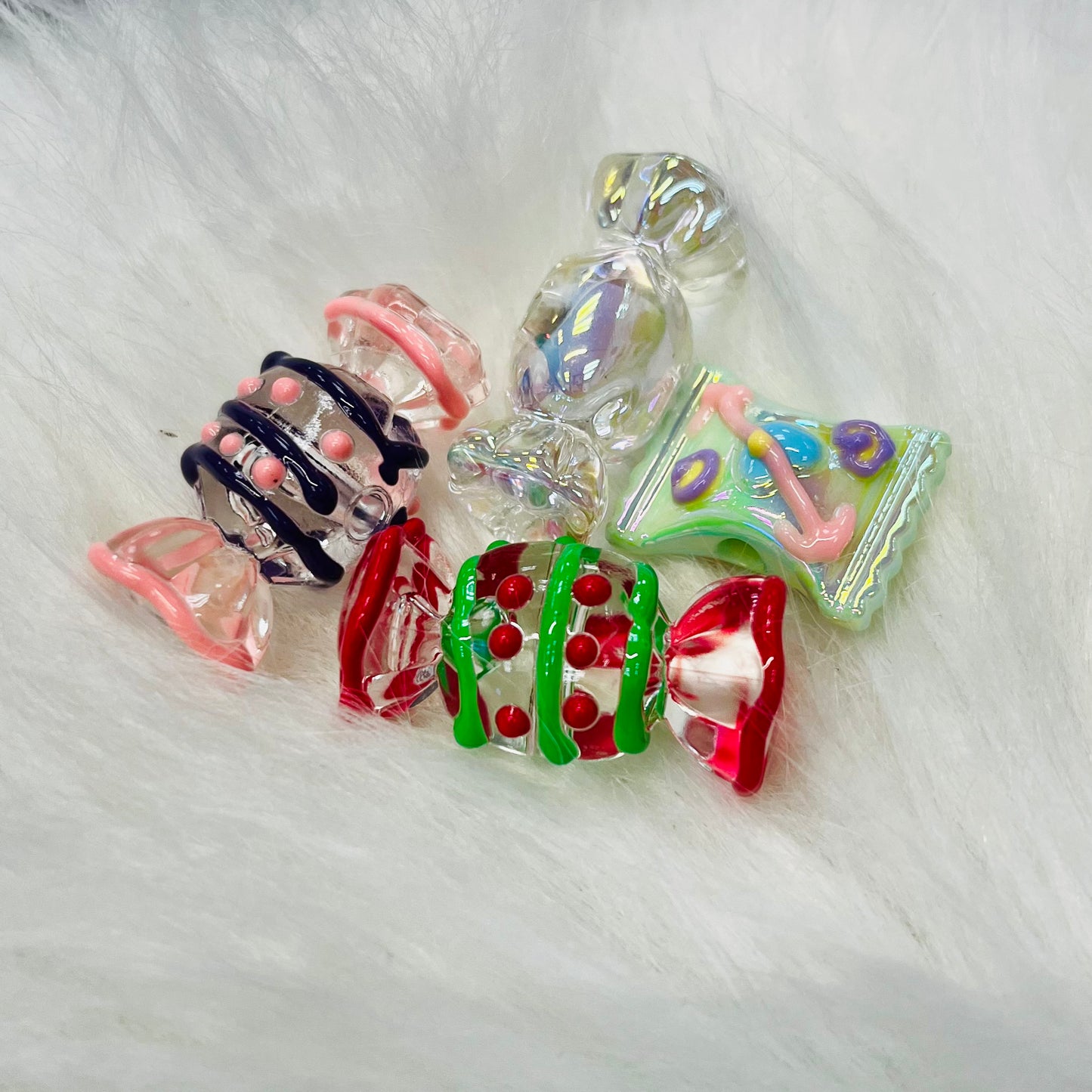 Hand Painted Beads - Candy