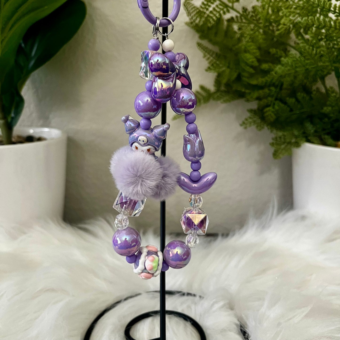 Bunny Purple HK Phone Charm