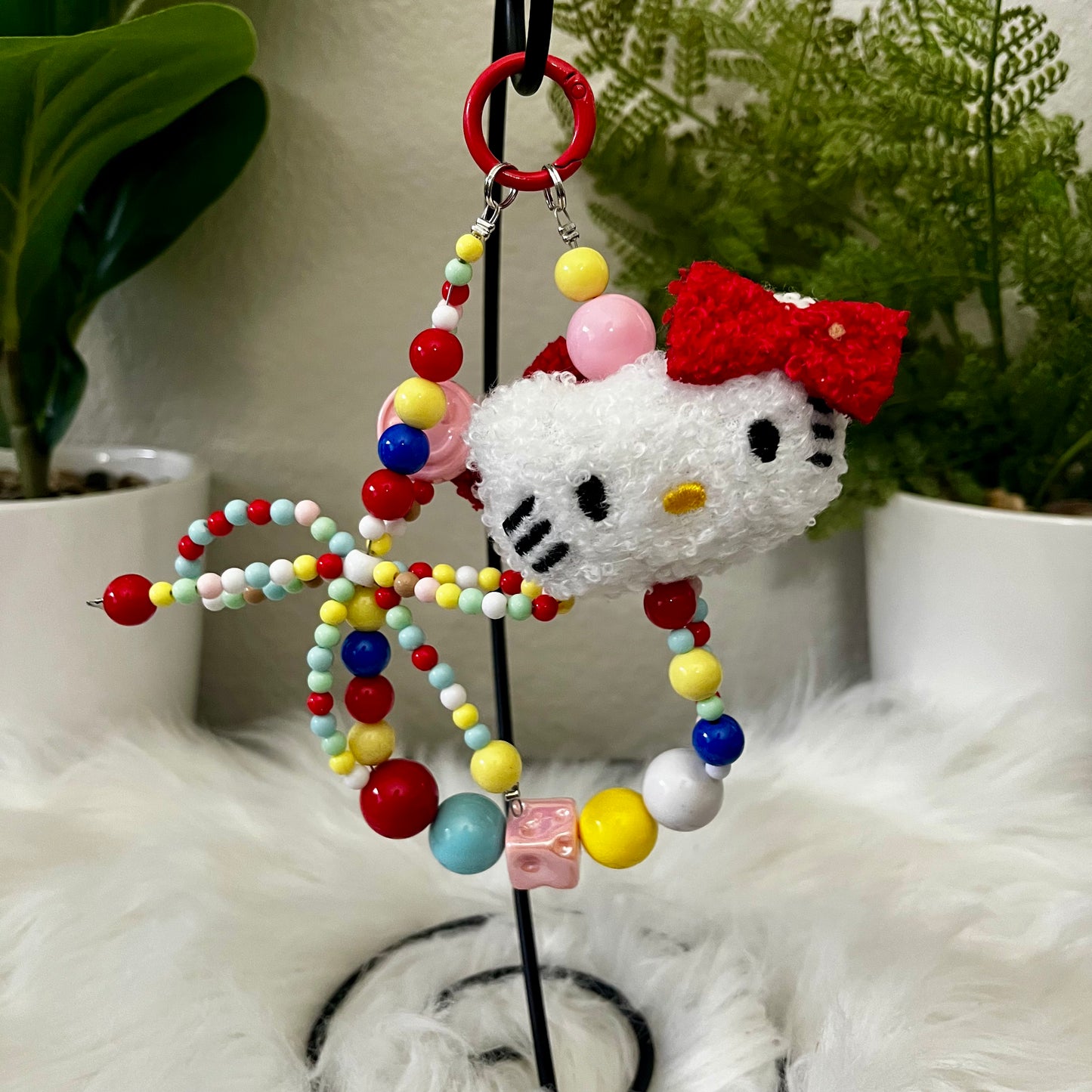 Kitty Plush HK Phone Charm