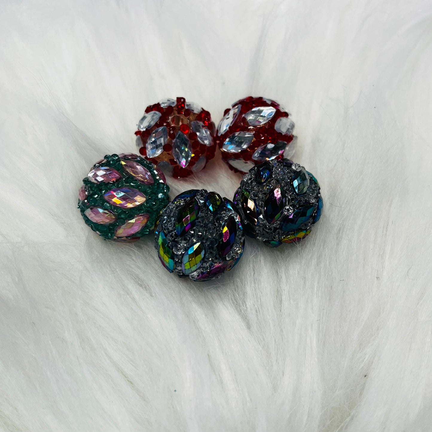 Sparkle Beads with Diamond Shapes (20mm) (Copy)