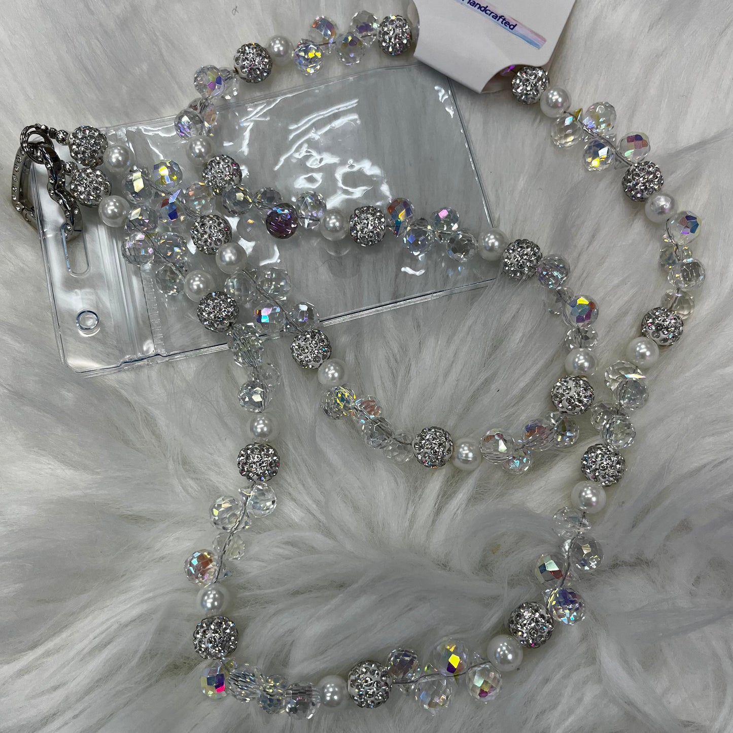 White Pearl and Rhinestones