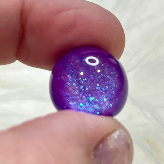 Cat Eye Glitter Beads (16mm)