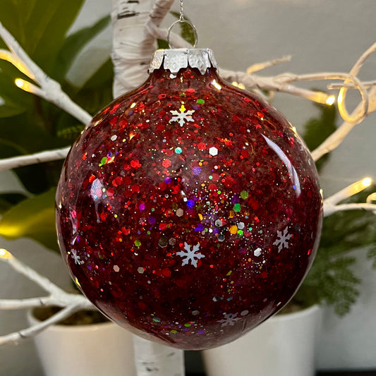 Red Glass Ornament