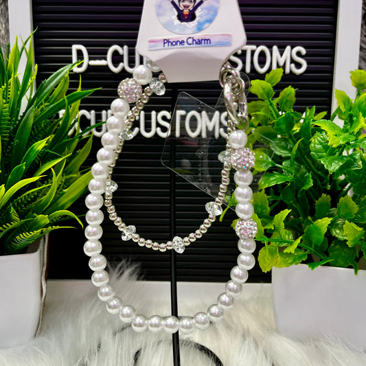 Pearl Double Phone Charm