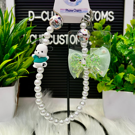 Dog on Bow HK Phone Charm