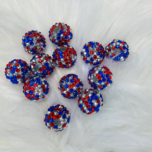 Patriotic Rhinestones (18mm)