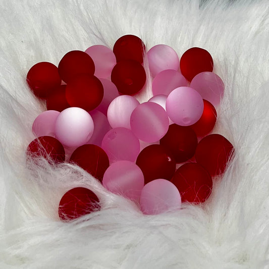 Frosted Red and Pink