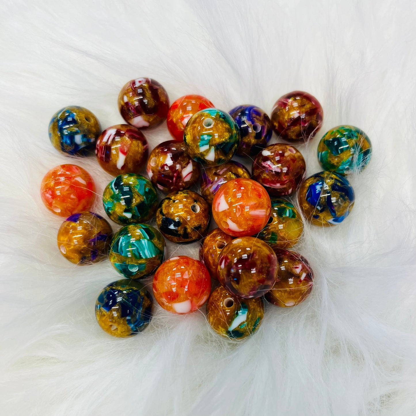 Glow in the Dark Marble Beads (16mm)