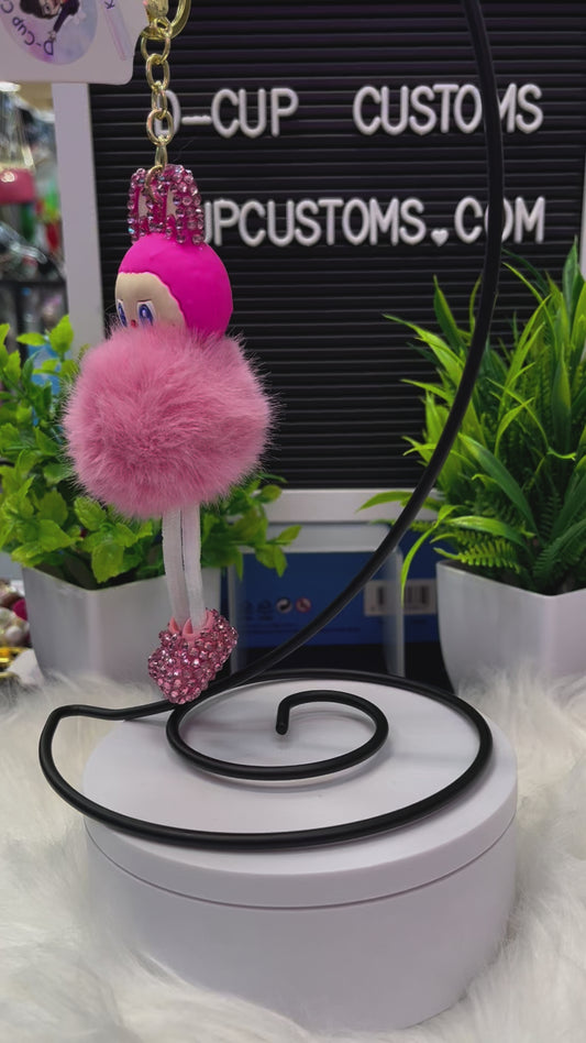 Cute Pink Monster with Dangle Legs